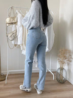 Dames glitter jeans voor een sprankelende look