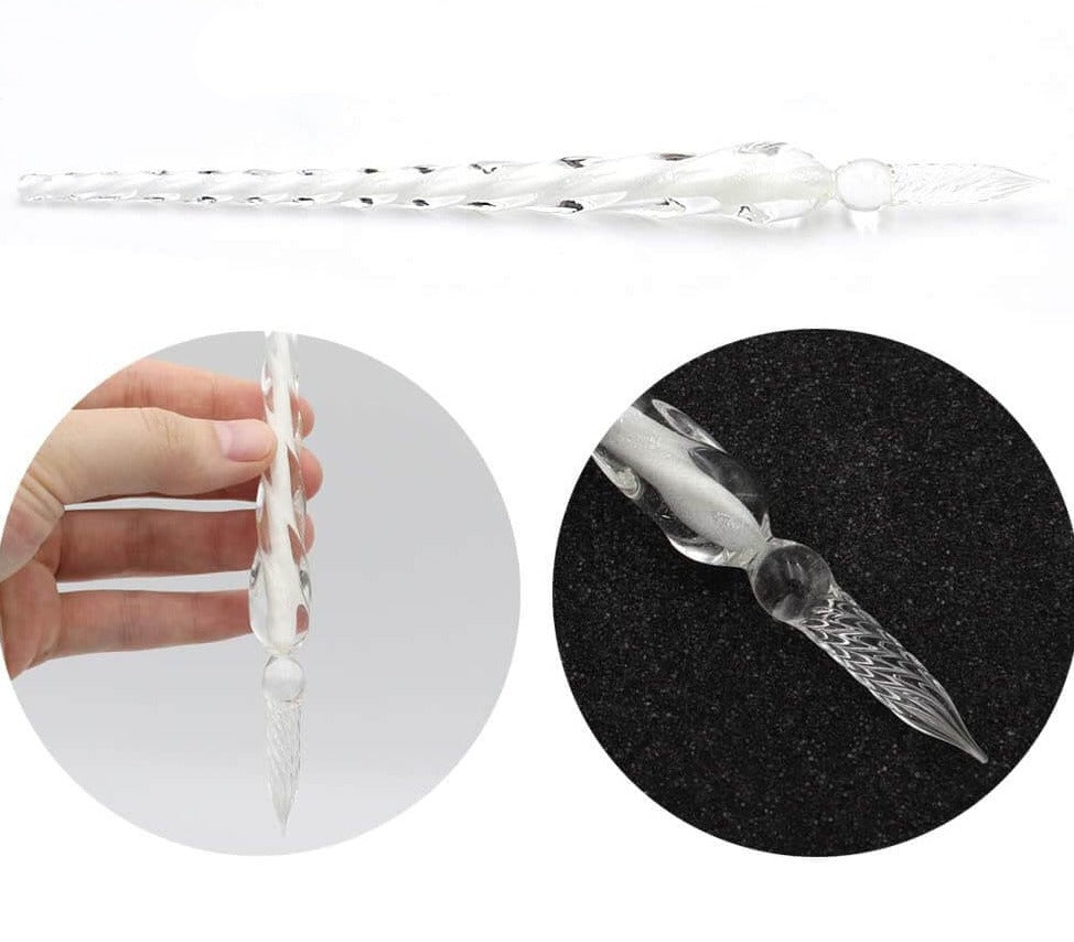 Kristal glazen pen – materiaal: Soda Kalk glas — afbeelding 7