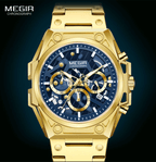 Skeleton-chronograafhorloge Megir
