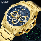 Skeleton-chronograafhorloge Megir