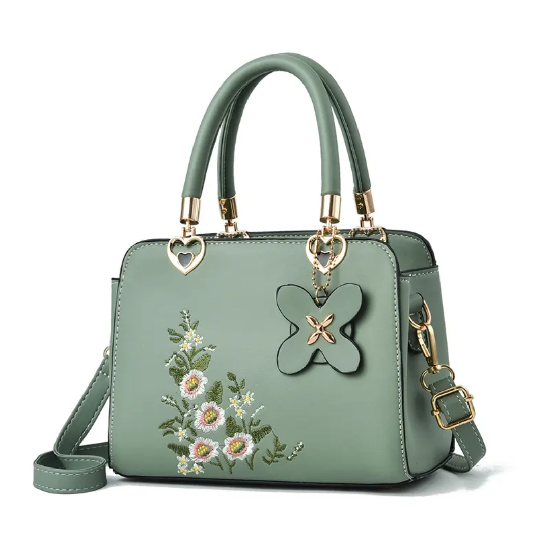 Geborduurde crossbodytas Flora