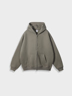 Oversized vest met rits