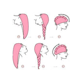 Instant dry haar handdoek