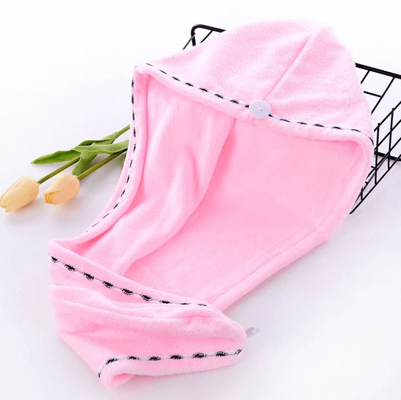 Instant dry haar handdoek – materiaal: microvezel — afbeelding 2