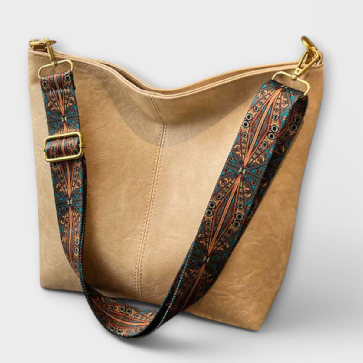 Lichte schoudertas met vintage uitstraling