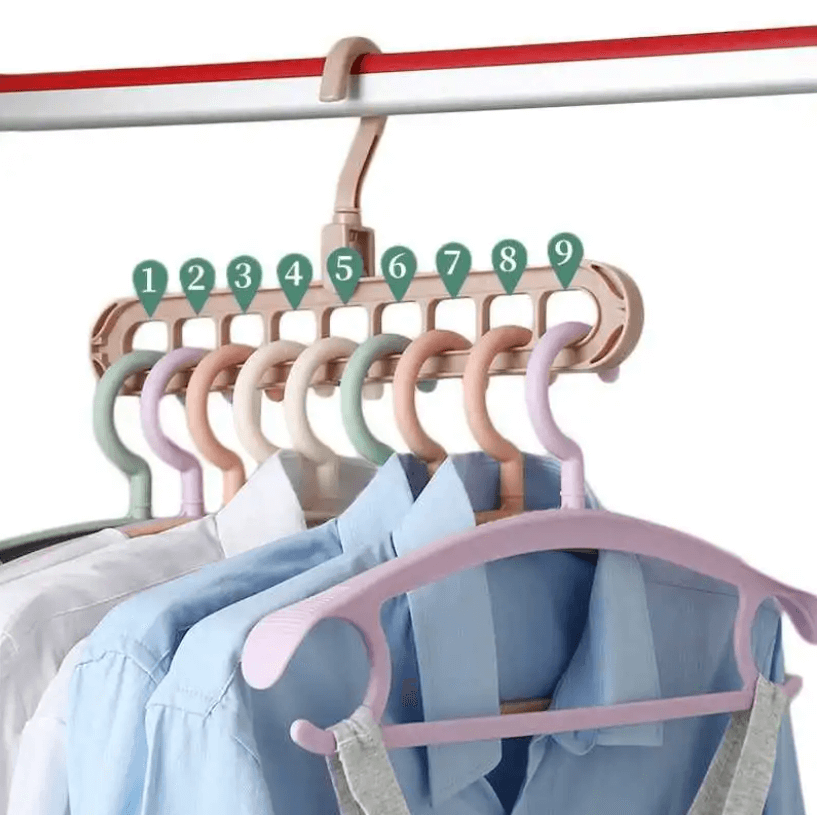Ruimtebesparende magische hanger