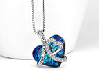 Kristallen ketting I Love You Forever
