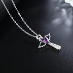 Engel vleugels kruis ketting
