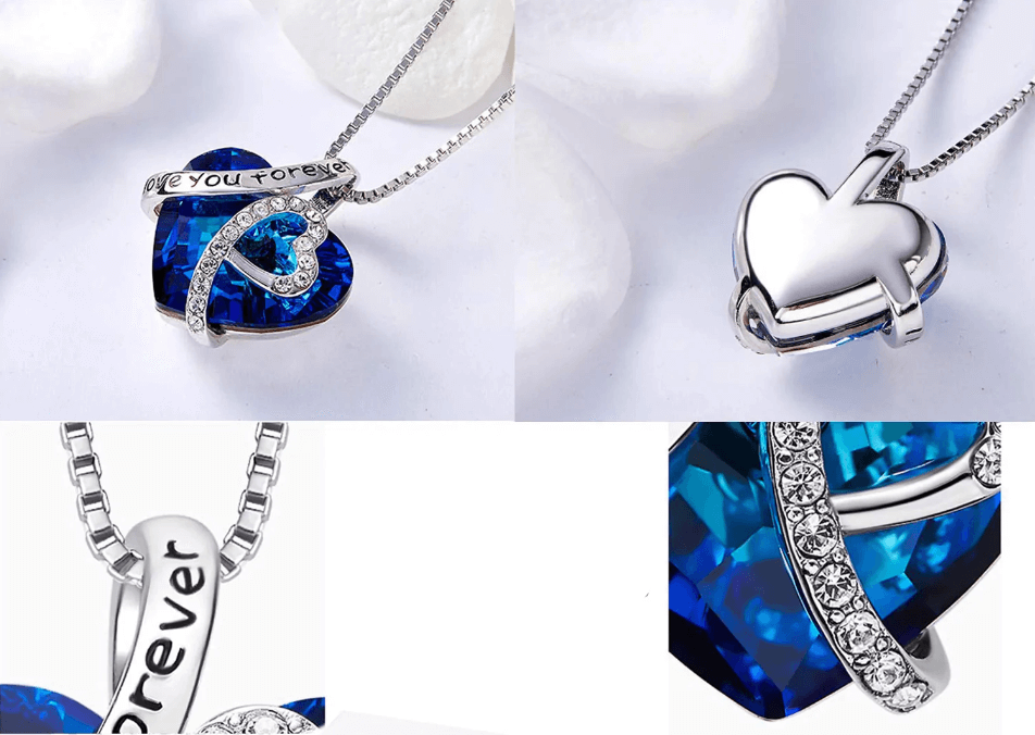 Kristallen ketting I Love You Forever — afbeelding 9