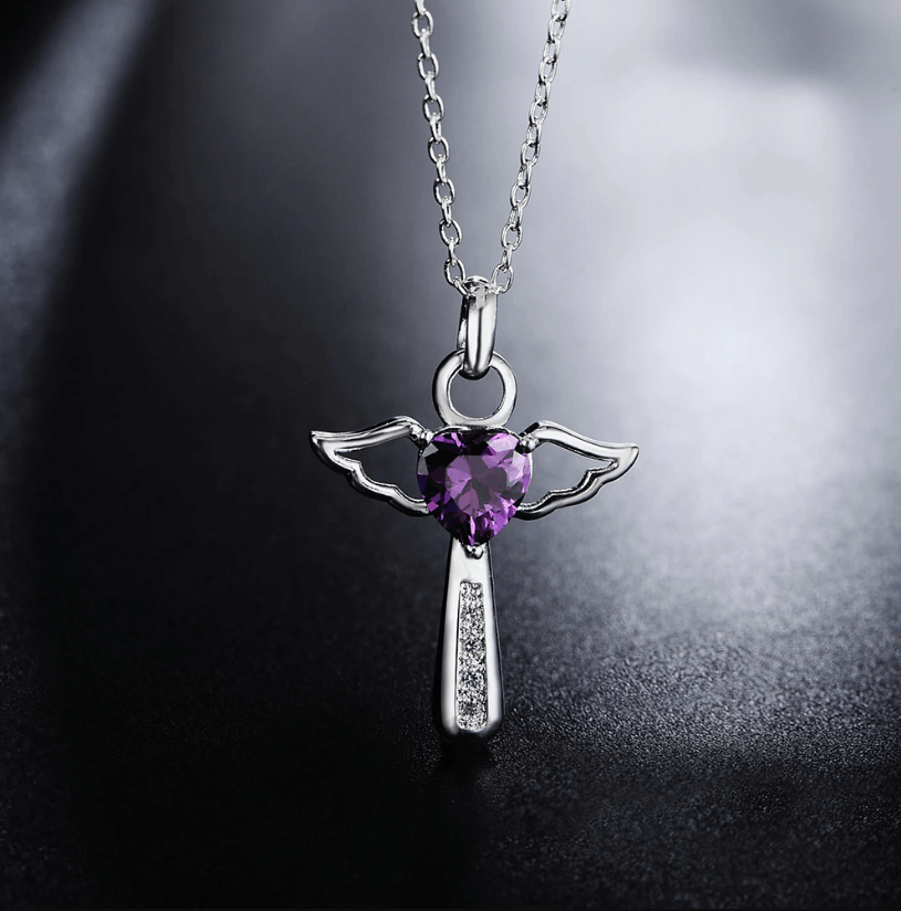Engel vleugels kruis ketting