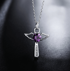 Engel vleugels kruis ketting