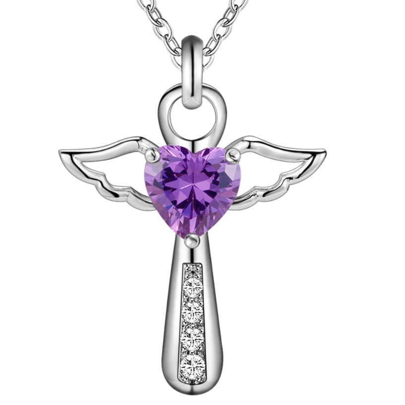 Engel vleugels kruis ketting