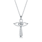 Engel vleugels kruis ketting