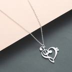 Muzikale hart ketting