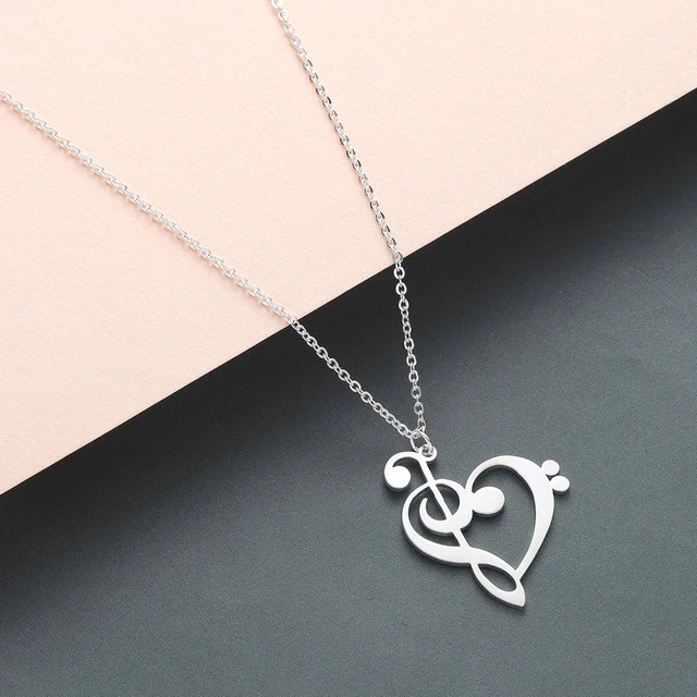 Muzikale hart ketting