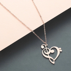Muzikale hart ketting