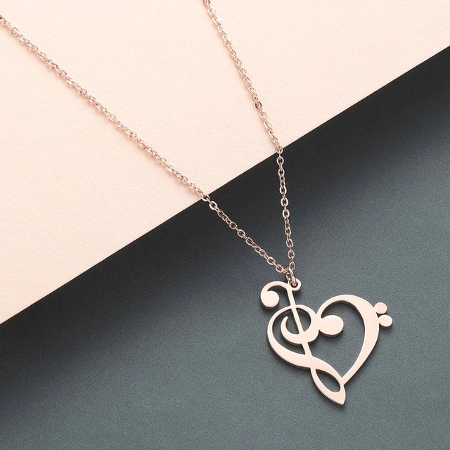 Muzikale hart ketting