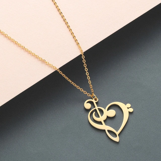 Muzikale hart ketting