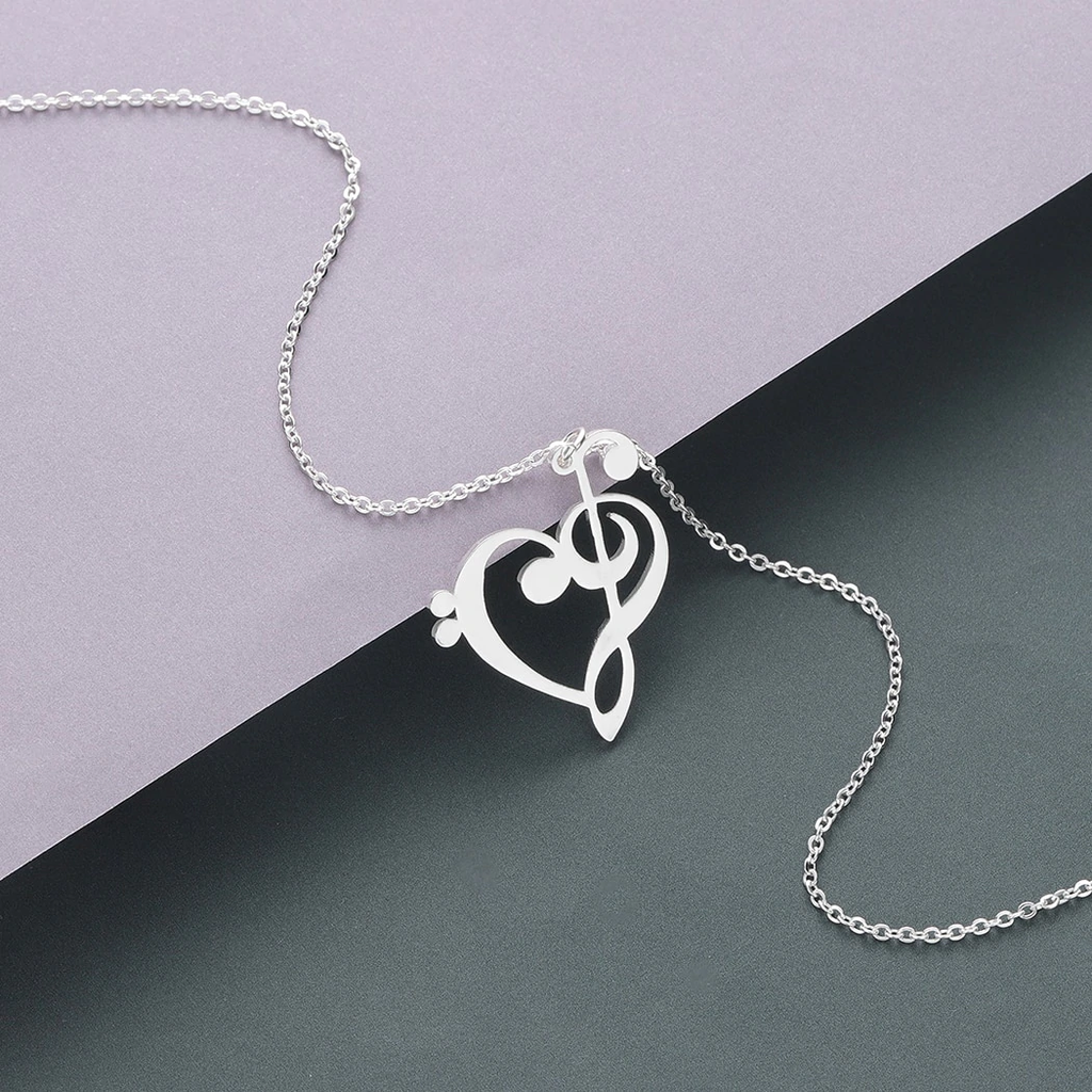 Muzikale hart ketting