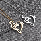 Muzikale hart ketting