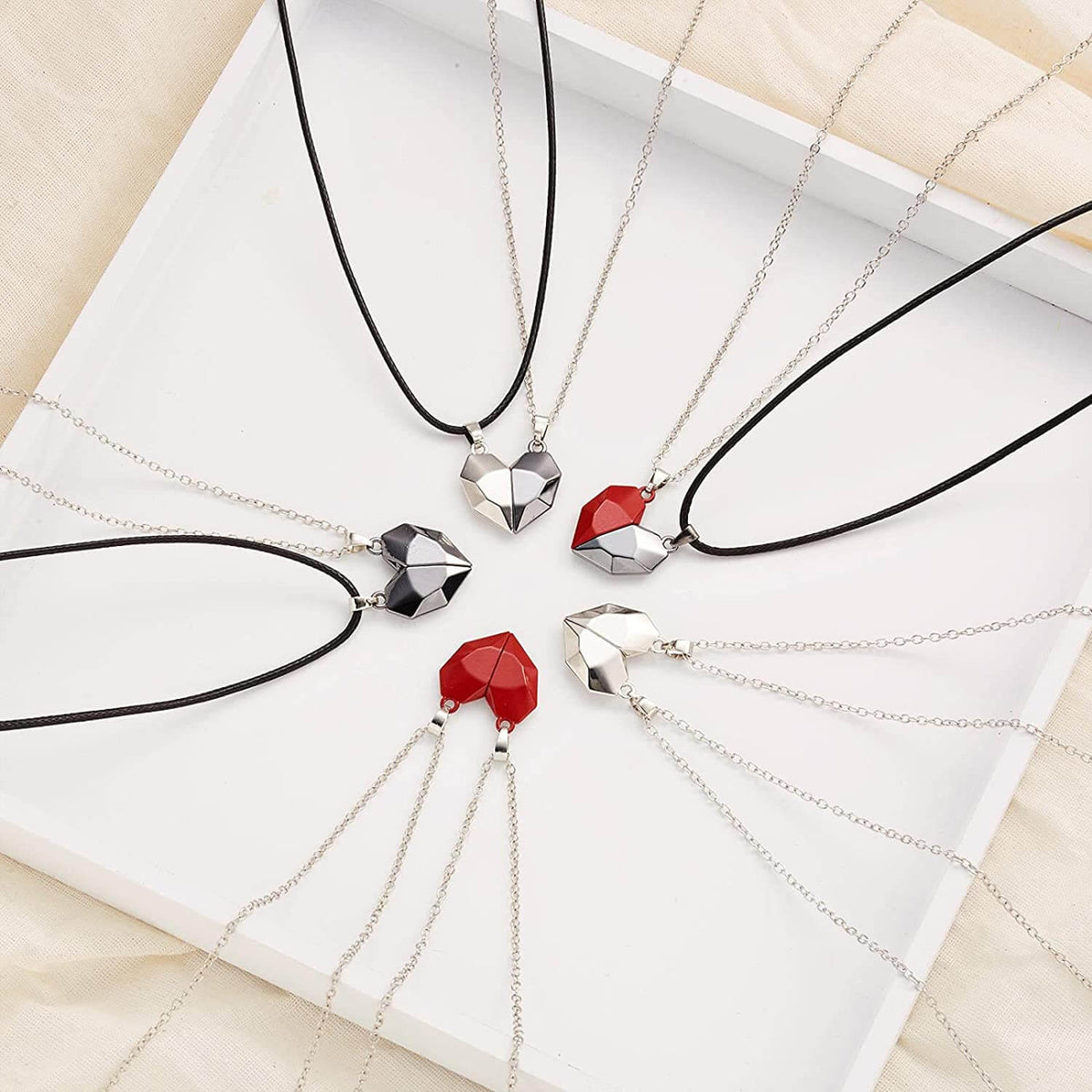 Magnetische harten halsketting