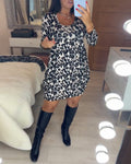 Herfstjurk met luipaardprint