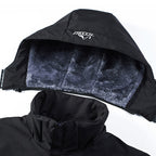 Heren parka met afneembare capuchon