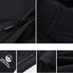Heren parka met afneembare capuchon