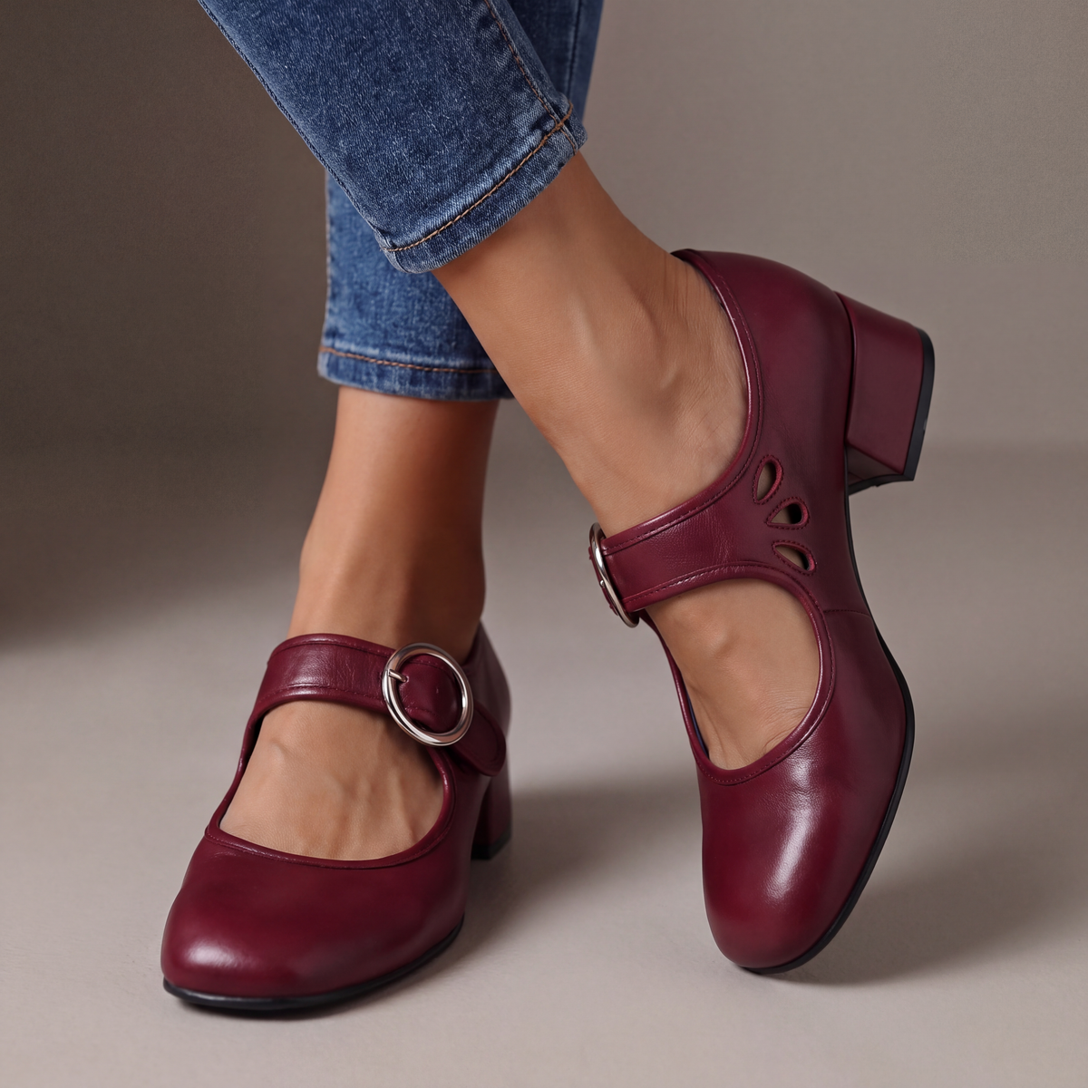 Mary Jane-schoenen met gevoerd voetbed