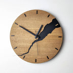 Houten wandklok