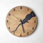 Houten wandklok