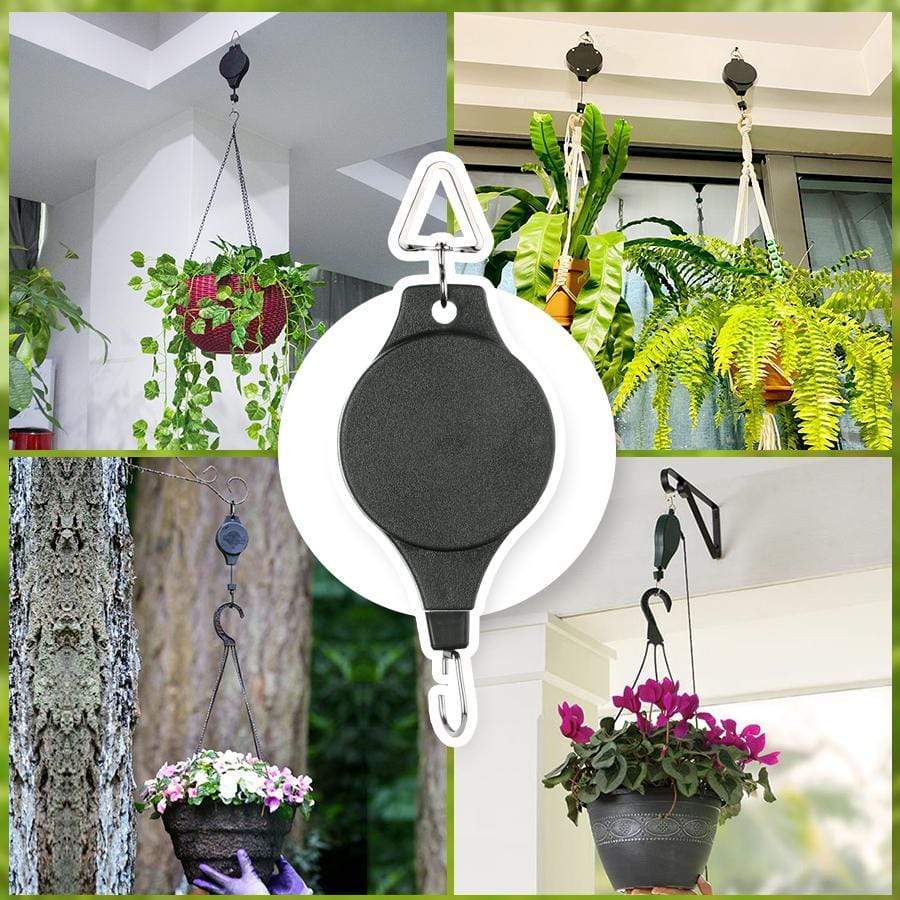 Intrekbare plant ophanghaak