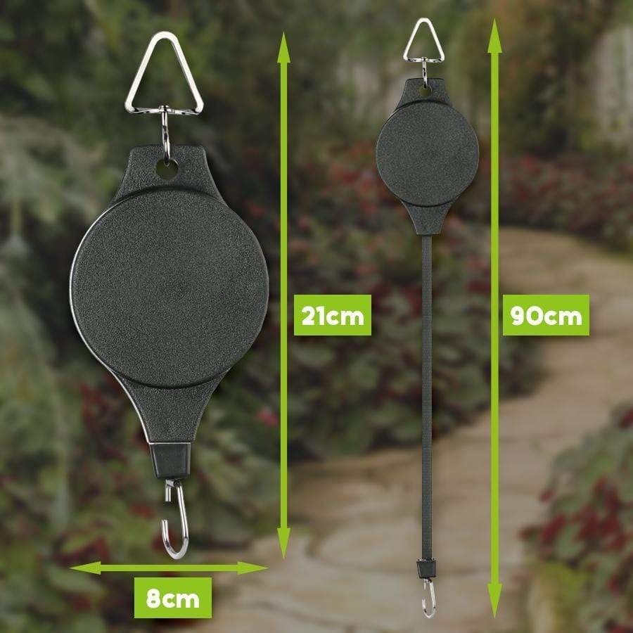 Intrekbare plant ophanghaak