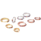 Kleurrijke oor piercings ringen – materiaal: Roestvrij Staal — afbeelding 5