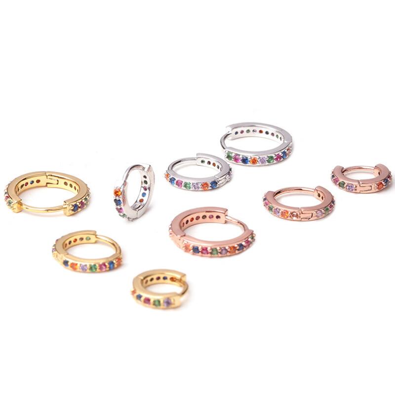 Kleurrijke oor piercings ringen – materiaal: Roestvrij Staal — afbeelding 5