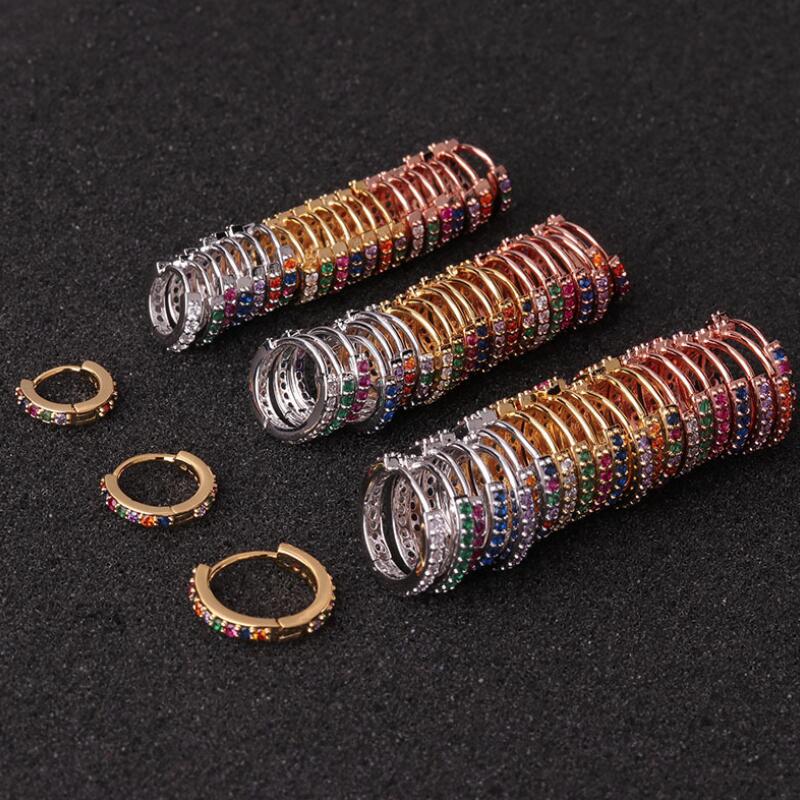 Kleurrijke oor piercings ringen – materiaal: Roestvrij Staal — afbeelding 4