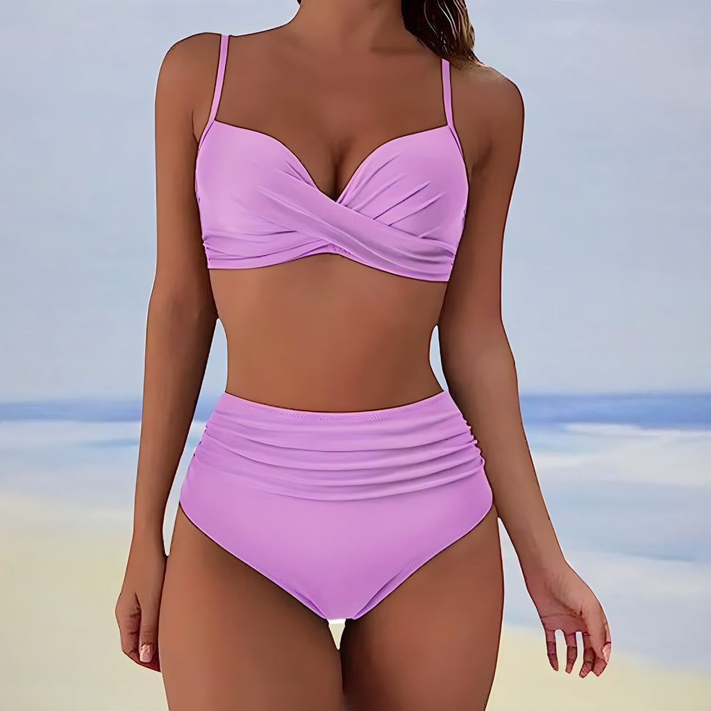 High-waist bikini met comfortabele pasvorm