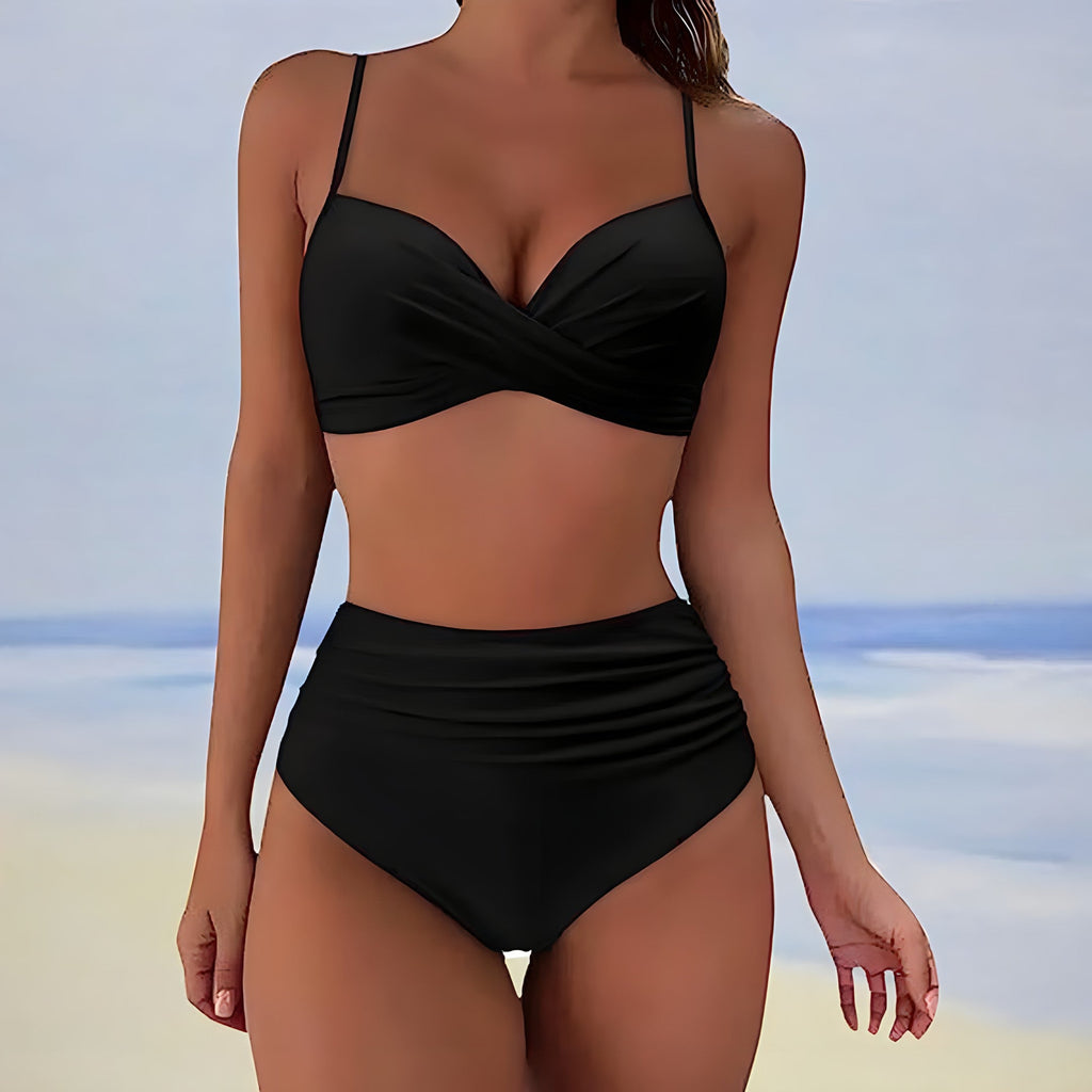 High-waist bikini met comfortabele pasvorm