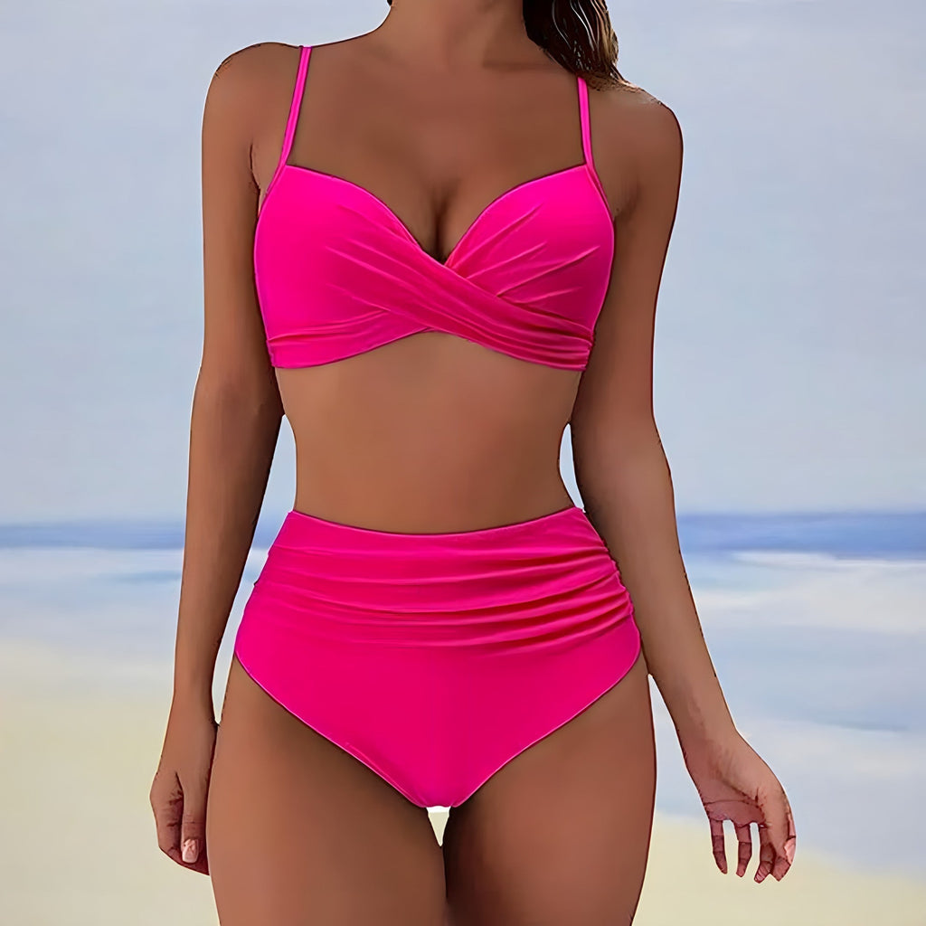 High-waist bikini met comfortabele pasvorm