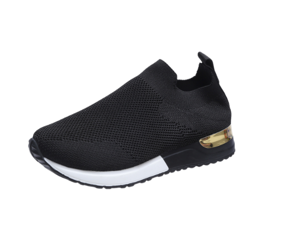 Ergonomische vrouwen sneaker zonder veters met dempende hak BlissWalk comfort