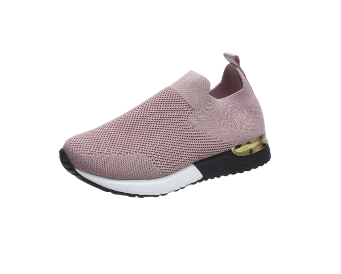 Ergonomische vrouwen sneaker zonder veters met dempende hak BlissWalk comfort