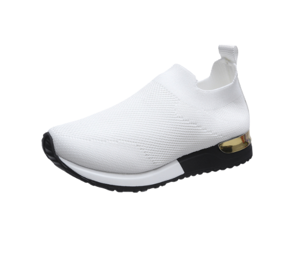 Ergonomische vrouwen sneaker zonder veters met dempende hak BlissWalk comfort