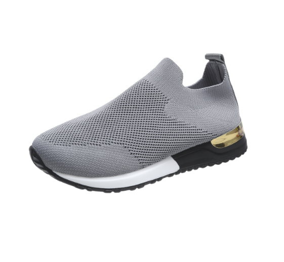 Ergonomische vrouwen sneaker zonder veters met dempende hak BlissWalk comfort