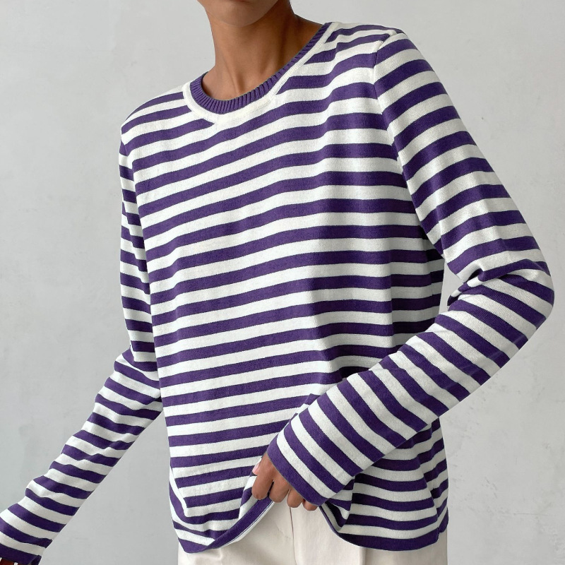 Stijlvol gestreept T-Shirt van lichtgewicht stof