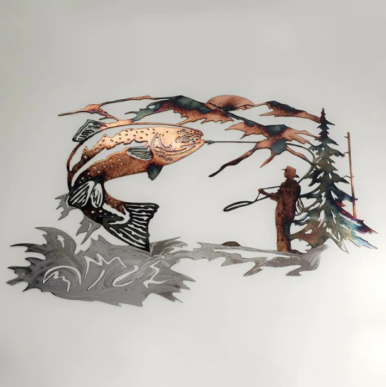 Metalen wanddecoratie