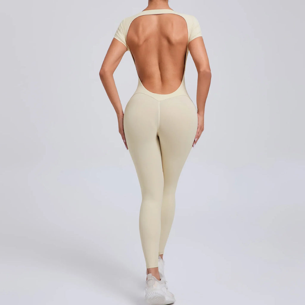 Yoga jumpsuit met ademend & flexibel design