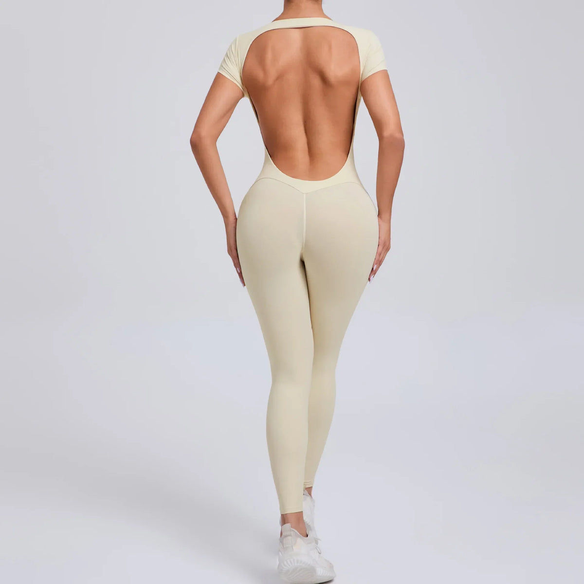 Yoga jumpsuit met ademend & flexibel design