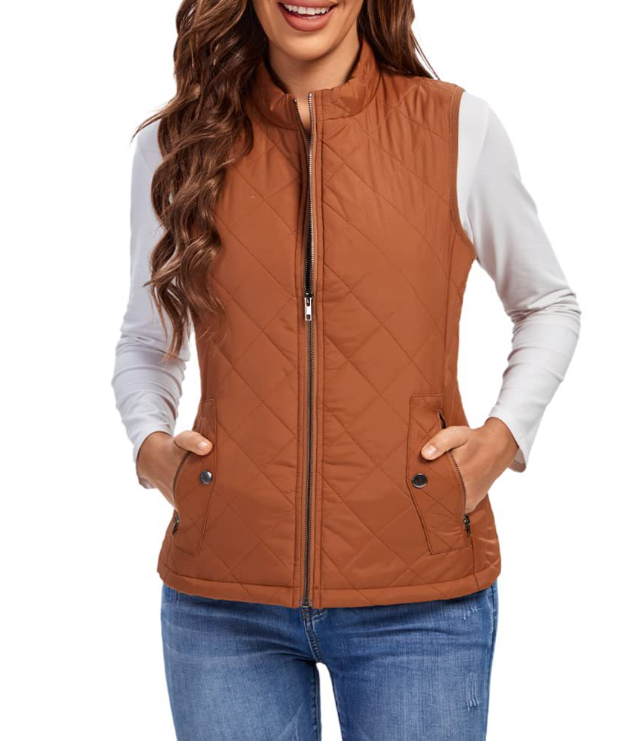 Licht gewatteerde stijlvolle dames bodywarmer