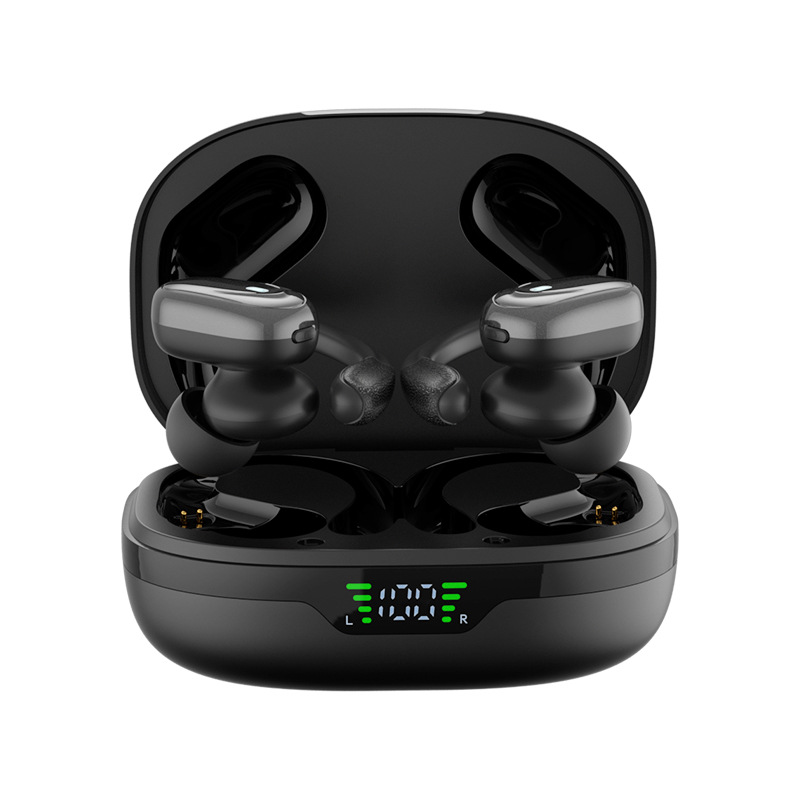 Bluetooth 5.3 sport oordopjes, uitgerust met microfoon, led-hoesje & 75 uur