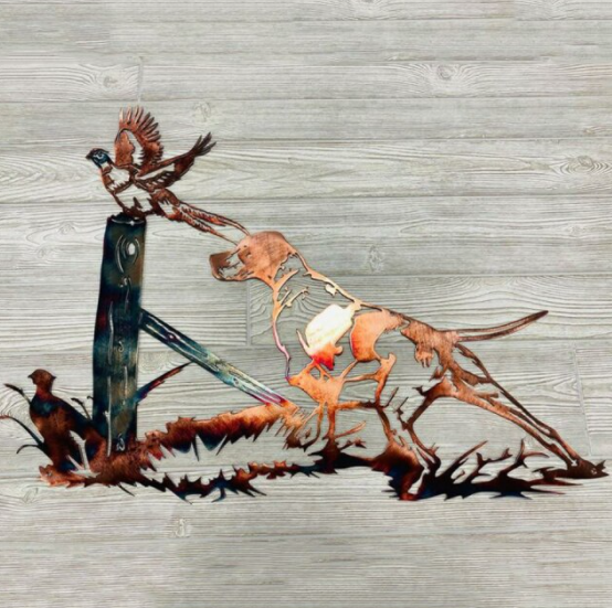Metalen wanddecoratie